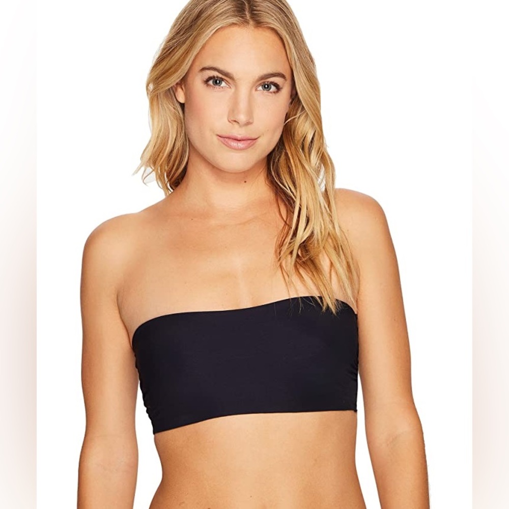 NWT Commando Double Take Bandeau Bra BRA303 in Black sz S/M